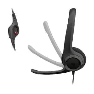 HEADSET LOGITECH H390 Wired USB-C On-Ear Stereo Headphones con Microfono Negro — imagen 5