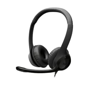 HEADSET LOGITECH H390 Wired USB-C On-Ear Stereo Headphones con Microfono Negro — imagen 3