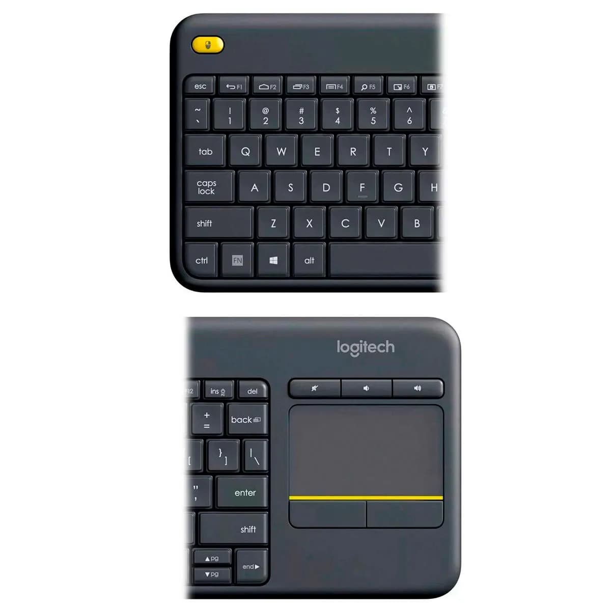 TECLADO LOGITECH K400 PLUS NEGRO WIRELESS TOUCHPAD-MULTIMEDIA TV-USB UNIFYING — imagen 5