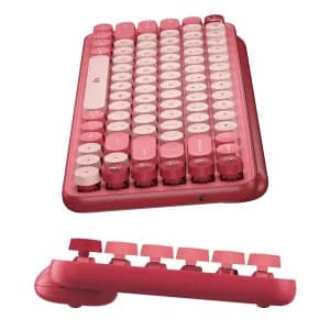 TECLADO LOGITECH POP KEYS MECANICO INHALAMBRICO ROSADO — imagen 4
