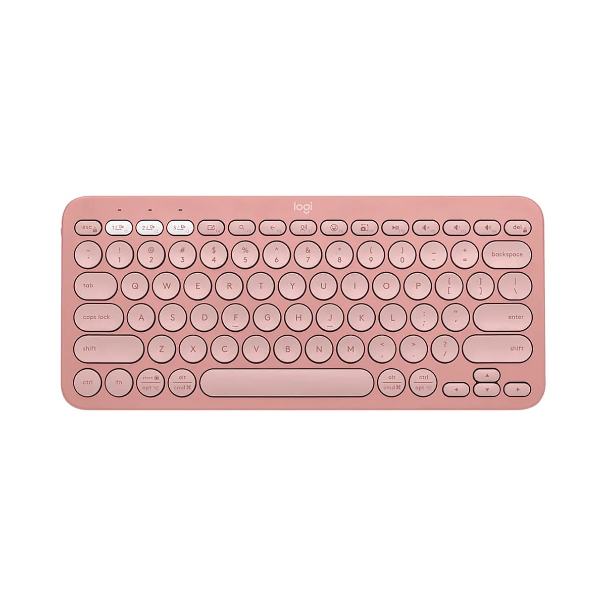Teclado LOGITECH PEBBLE KEYS 2 K380S Bluetooth SP Rosa — imagen 5