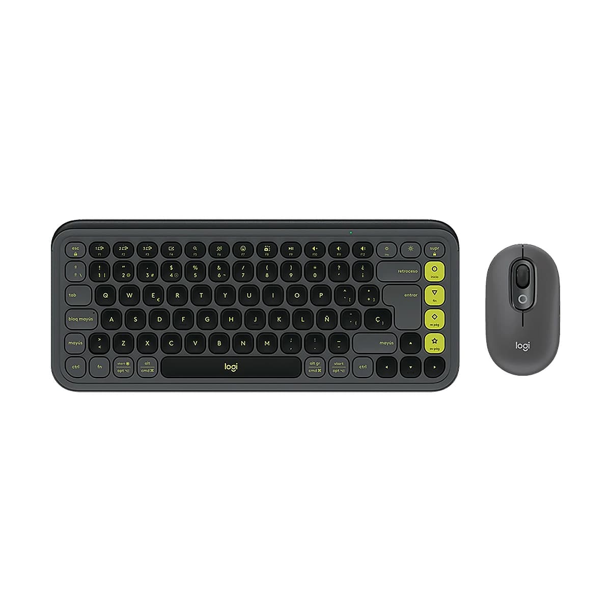 TECLADO LOGITECH BLUETOOH COMBO POP ICON INAL GRAPHITE — imagen 6