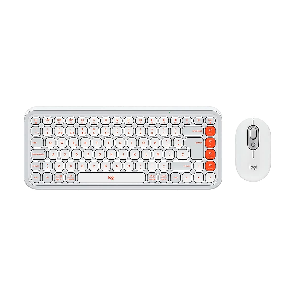 TECLADO LOGITECH BLUETOOH COMBO POP ICON INAL OFF WHITE — imagen 6