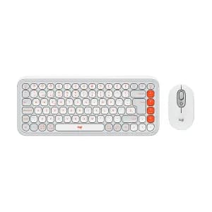 TECLADO LOGITECH BLUETOOH COMBO POP ICON INAL OFF WHITE — imagen 2