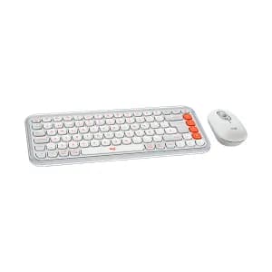TECLADO LOGITECH BLUETOOH COMBO POP ICON INAL OFF WHITE — imagen 3