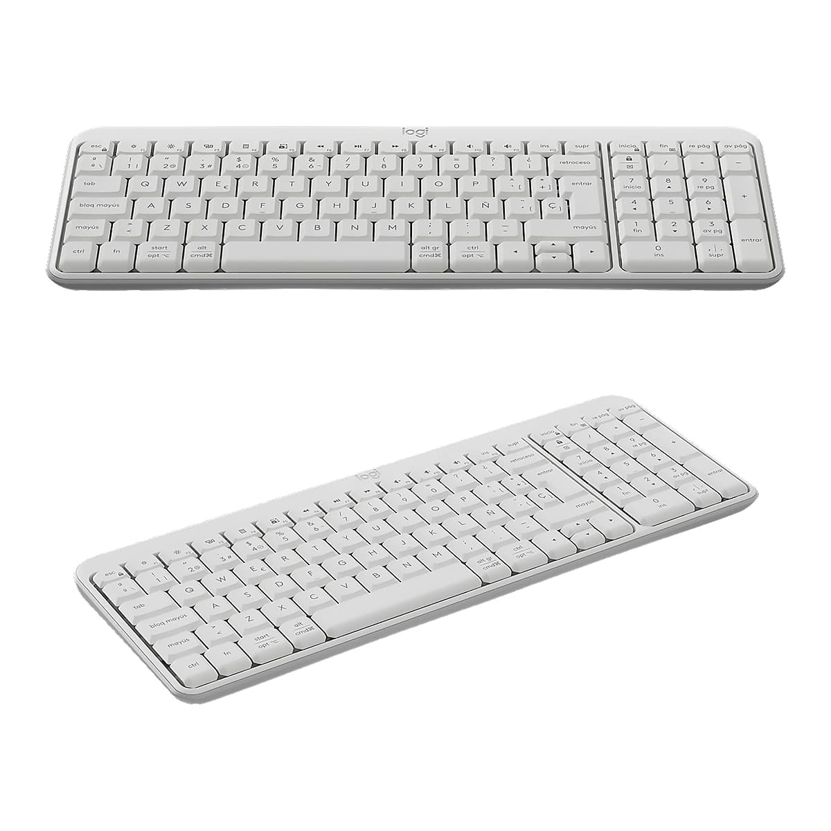 Teclado Logitech K250 Compact Bluetooth Wireless White — imagen 8