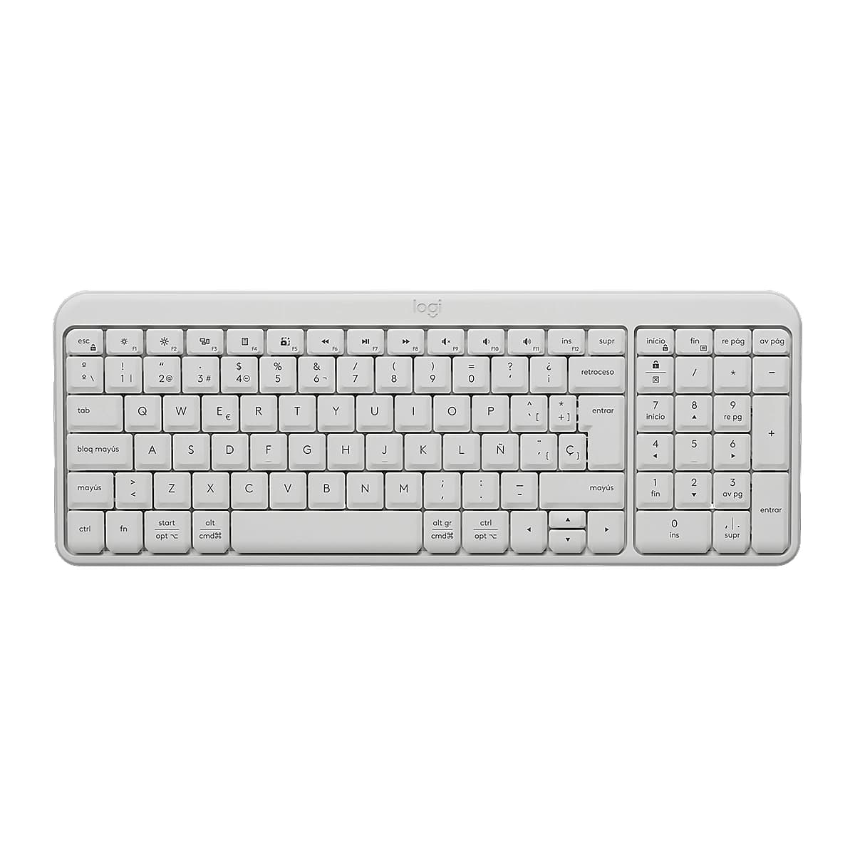 Teclado Logitech K250 Compact Bluetooth Wireless White — imagen 6
