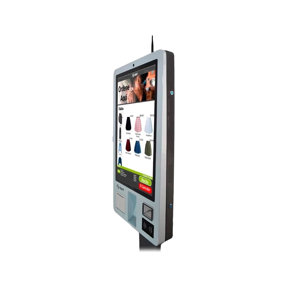 KIOSKO SAT TRANSACCIONAL Intel I5 8GB 256GB 32Inch Wifi RJ45 Imp. Termica Lector Barras WC NFC — imagen 6