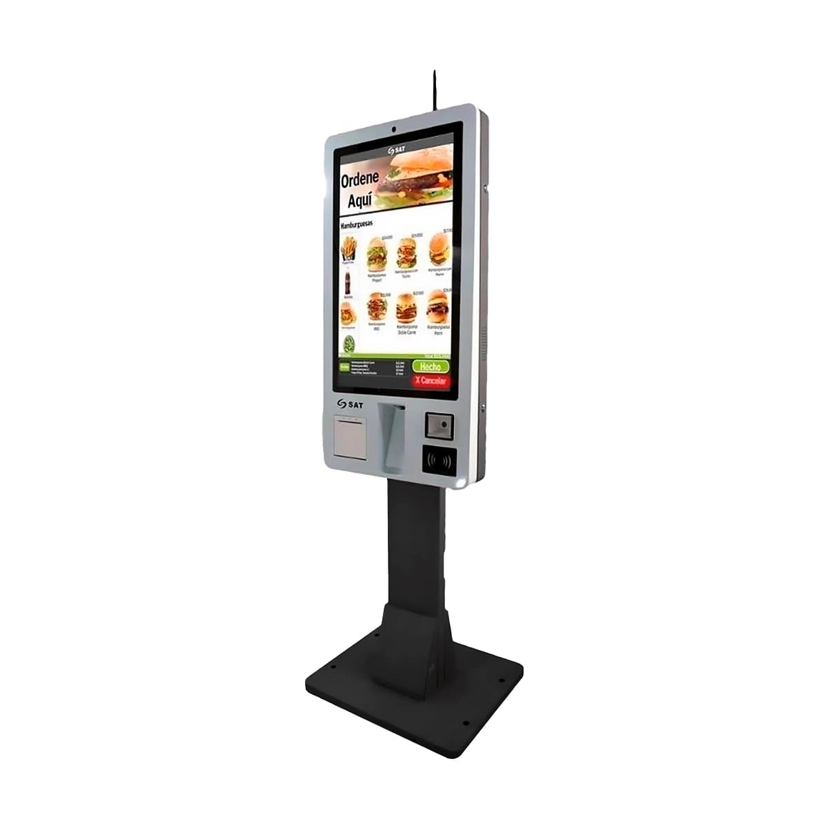KIOSKO SAT TRANSACCIONAL Intel I5 8GB 256GB 32Inch Wifi RJ45 Imp. Termica Lector Barras WC NFC — imagen 5