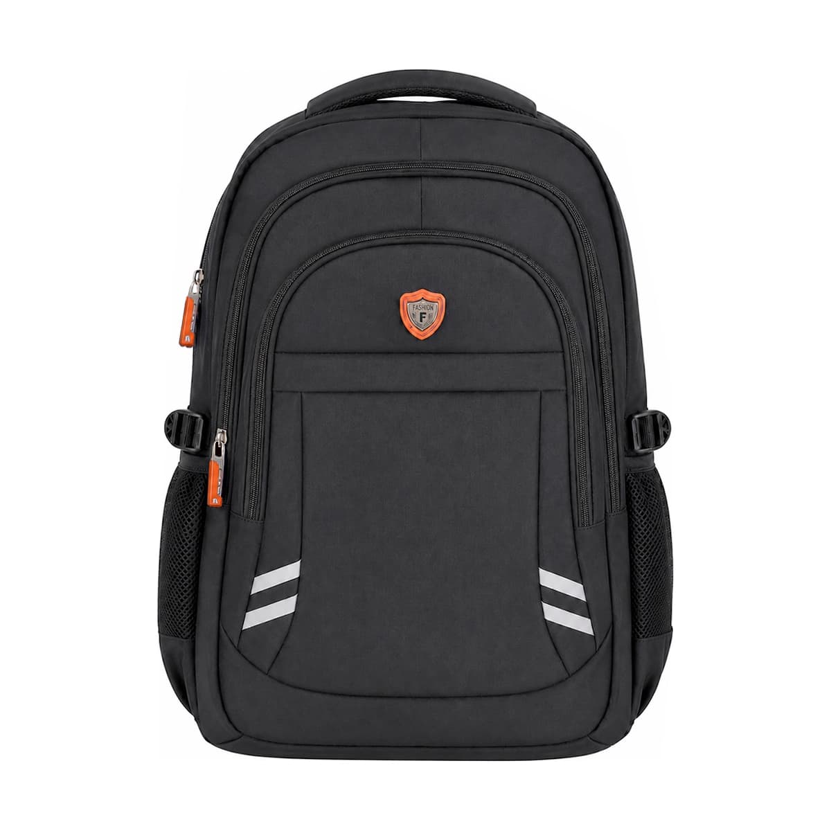 MOCHILA NOTEBOOK XINWEIAO NYLON 15.6INC. NEGRA CON LOGO NARANJA — imagen 3