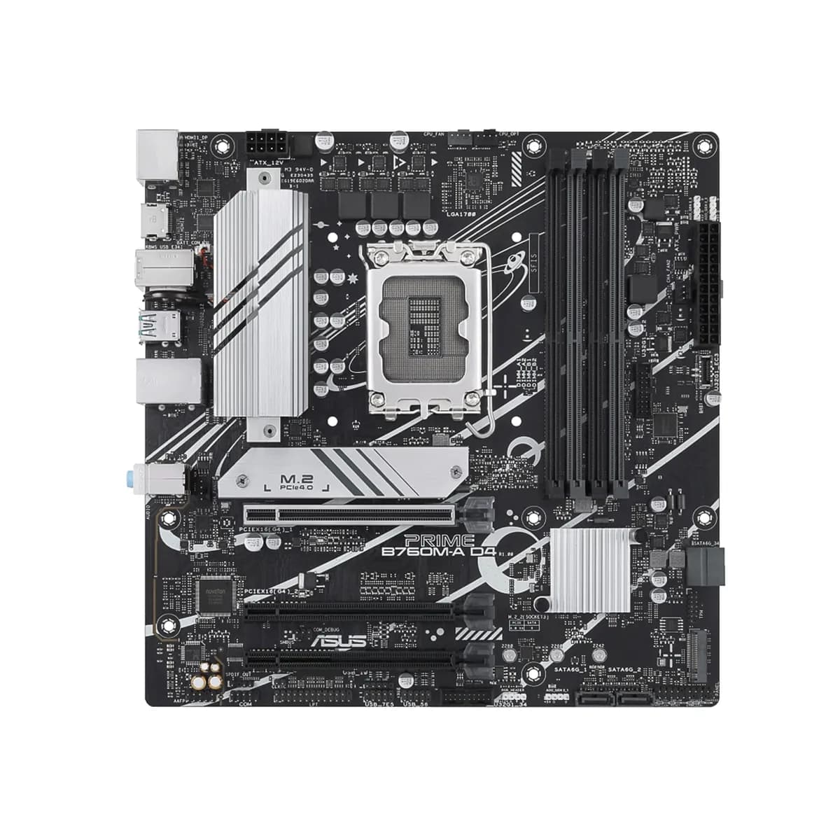 MBO ASUS PRIME B760M-A D4 13VA LGA1700 DDR4-5333 HDMI DP 2M.2 USB3.2 USB-C PCIE4.0 MATX — imagen 6