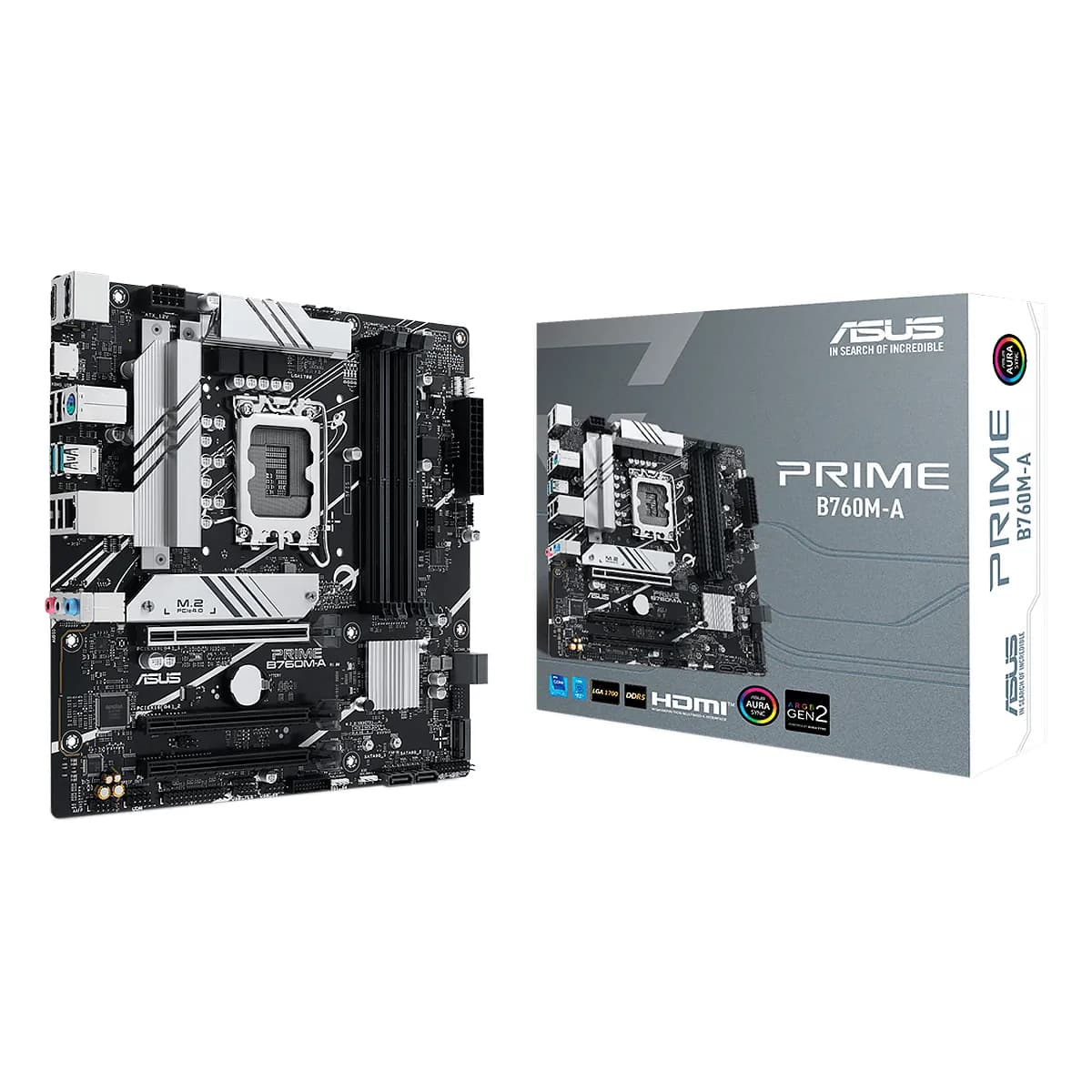 MBO ASUS PRIME B760M-A 13VA LGA1700 DDR5-7200 HDMI DP 2M.2 USB3.2 USB-C PCIE4.0 MATX — imagen 6