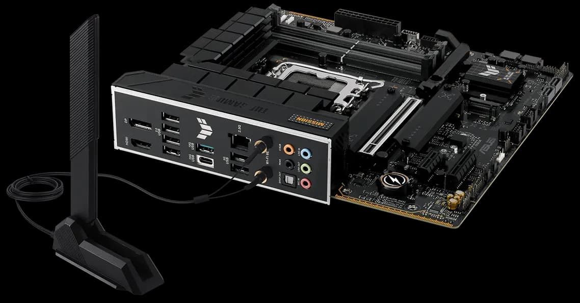MBO ASUS TUF GAMING B760M-PLUS WIFI II 14th LGA1700 DDR5-7800 Wi-Fi HDMI DP 3M.2 USB-C PCIe5.0 mATX — imagen 7
