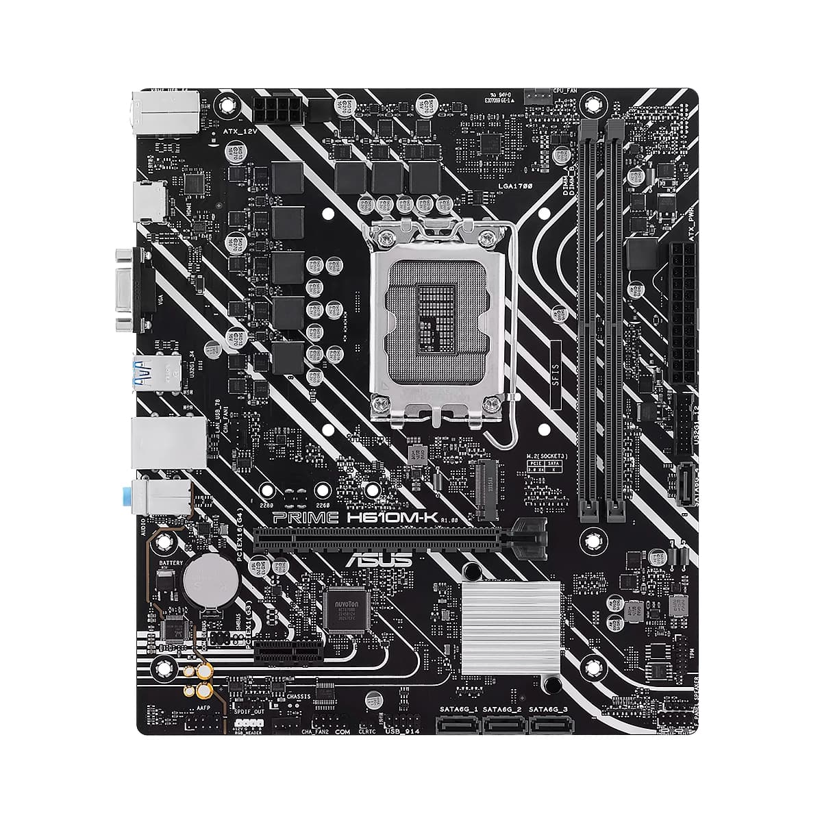 MBO ASUS PRIME H610M-K 13VA LGA1700 2XDDR5-5600 HDMI M.2 USB3.2 PCIE4.0 MATX — imagen 7
