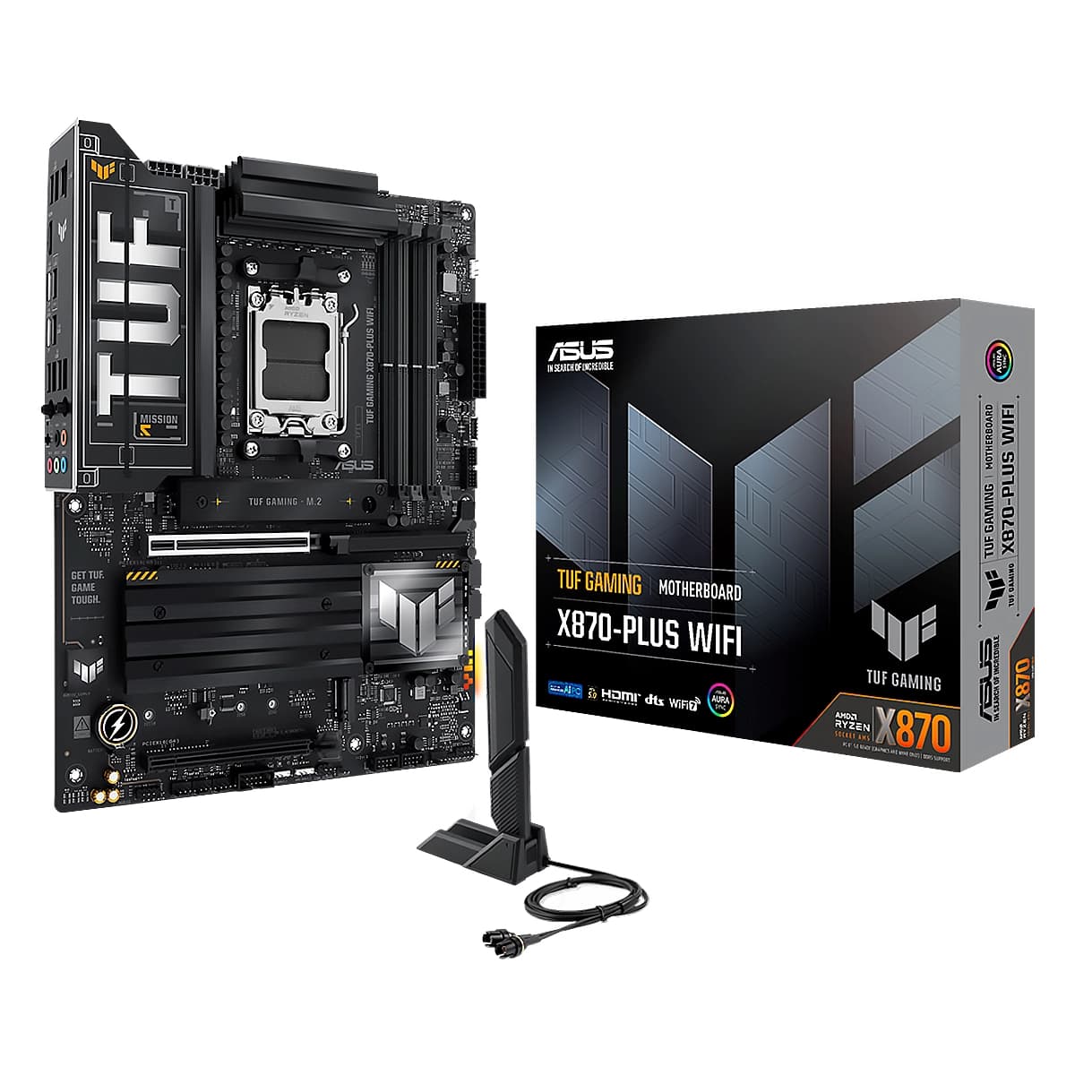 MBO ASUS TUF GAMING X870-Plus WIFI AMD AM5 4DDR5 WIFI HDMI 2USB4 4M.2 10USB PCIe5.0-4.0 ATX — imagen 6
