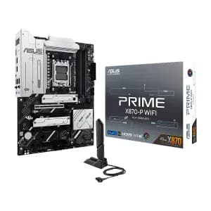 MBO ASUS PRIME X870-P WIFI AMD AM5 Ryzen 9000 4DDR5-256 BT HDMI 2USB4 4M.2 10USB PCIe5.0 ATX — imagen 1