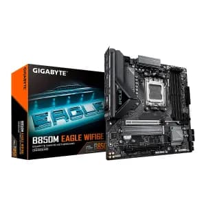 MBO GIGABYTE B850M EAGLE WF6E AM5 AMD Ryzen 9000 DDR5-5200 HDMI 2DP 2M.2 6USB PCIe 5.0 mATX — imagen 1