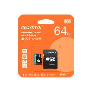 MEMORY CARD MicroSDXC 64GB UHS-I U3 V30 Clase 10 A2 MicroSD con Adaptador — imagen 3
