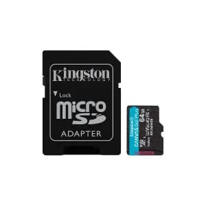 Micro-SDXC 64GB Canvas Go Plus 200MB-s Categoria 10 A2 U3 V30 Card with Adapter — imagen 2