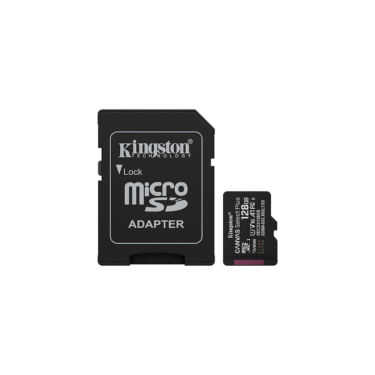 MICRO-SD SDCS3 KINGSTON 128GB CANVAS Select Plus Gen3 100MB-s with Adapter — imagen 5