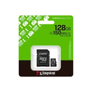 MICRO-SD SDCS3 KINGSTON 128GB CANVAS Select Plus Gen3 100MB-s with Adapter — imagen 4