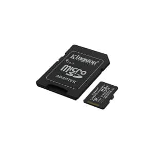 MICRO-SD SDCS3 KINGSTON 128GB CANVAS Select Plus Gen3 100MB-s with Adapter — imagen 3