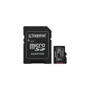 MICRO-SD SDCS3 KINGSTON 256GB CANVAS Select Plus Gen3 150MB-s with Adapter — imagen 1