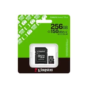 MICRO-SD SDCS3 KINGSTON 256GB CANVAS Select Plus Gen3 150MB-s with Adapter — imagen 4