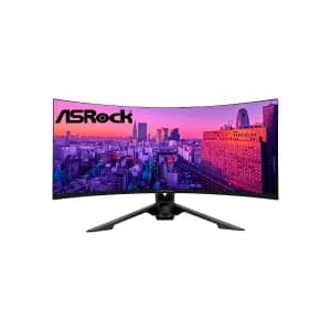 MONITOR ASROCK PG34QRT3A CURVED PHANTOM GAMING 34Inch 3440x1440-180Hz 2HDMI 2DP Black — imagen 2