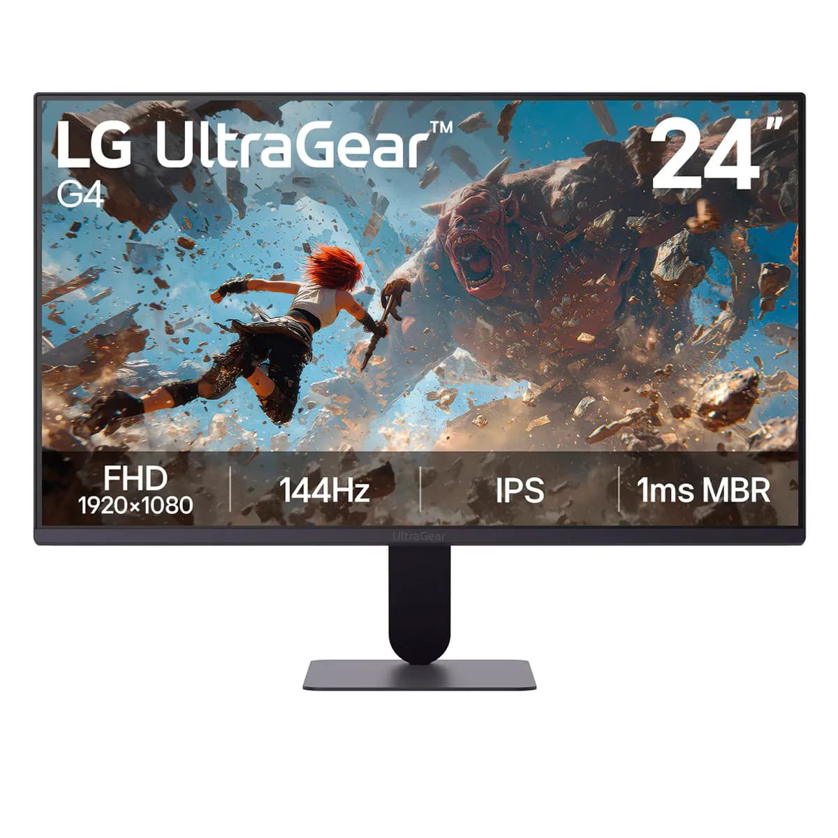 MONITOR LG 23.8Inch UltraGear FHD IPS Gaming 144Hz 1ms HDMI DP Slim Stand Black — imagen 6