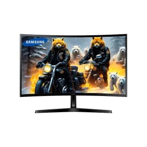 MONITOR SAMSUNG Gaming Essential S3 GD 27Inch Curved FHD 100Hz 4ms D-Sub HDMI Black — imagen 2