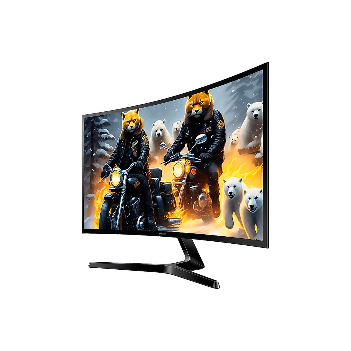 MONITOR SAMSUNG Gaming Essential S3 GD 27Inch Curved FHD 100Hz 4ms D-Sub HDMI Black — imagen 7