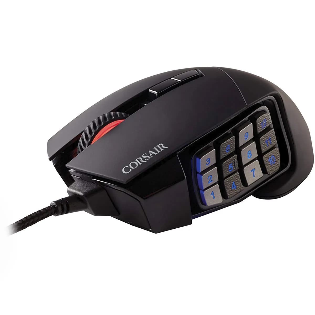 MOUSE CORSAIR CH-9304211 SCIMITAR RGB ELITE OPTICAL MOBA-MMO GAMING WIRED NEGRO — imagen 6