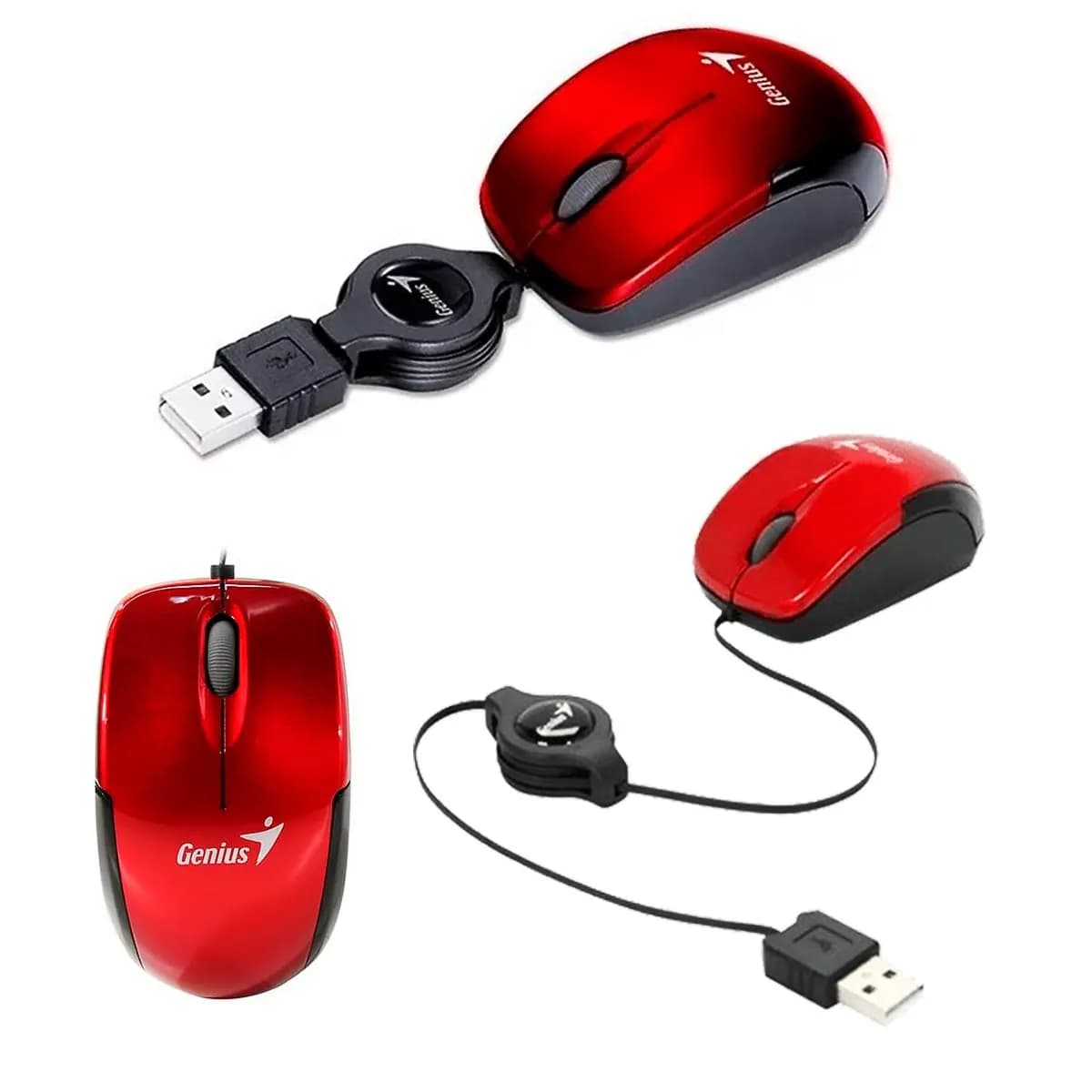 MOUSE GENIUS MICRO TRAVELLER USB RUBY — imagen 5