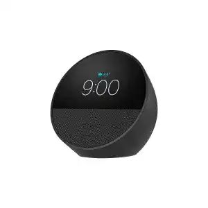 PARLANTE AMAZON ECHO SPOT SMART ALARM CLOCK WITH VIBRANT SOUND AND ALEXA BLACK