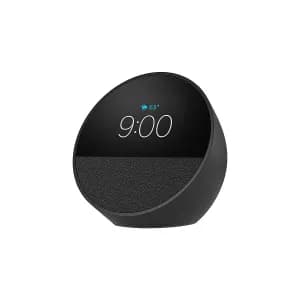 PARLANTE AMAZON ECHO SPOT SMART ALARM CLOCK WITH VIBRANT SOUND AND ALEXA BLACK — imagen 1