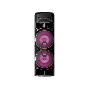 Torre de sonido LG XBOOM RNC9 Doble Woofer Pot. Bajos Karaoke Star DJ App y DJ Pad Mult BT Negro
