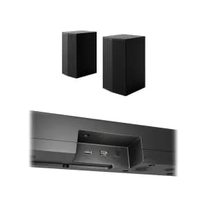 Barra de Sonido LG S60TR Bluetooth 440W 5.1 Subwoofer Altavoces traseros Cine Casa Dolby D Negro — imagen 5