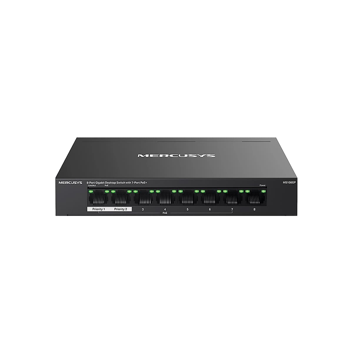 SWITCH MERCUSYS ESCRITORIO 8PORT CON 7 PORT PoE Plus 30W 10-100-1000MBPS 250m — imagen 5
