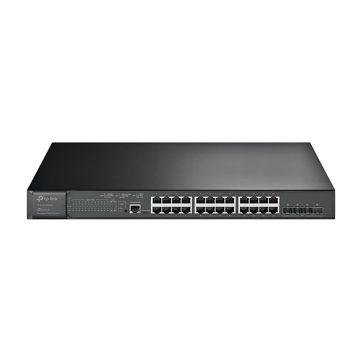 SWITCH TP-Link ADMINISTRABLE JetStream L2 Plus 24P Gigabit PoE Plus y 4P 10GE SFP Plus — imagen 3
