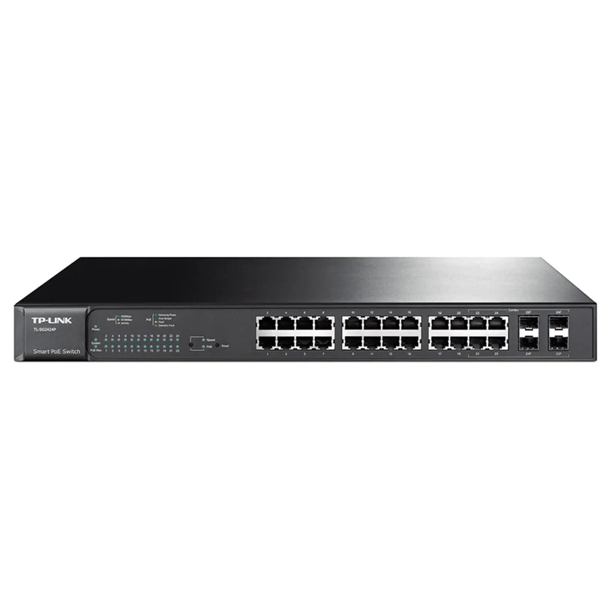 SWITCH TP-LINK TL-SG2428P POE-PLUS INTELIGENTE 24PUERTOS 4 SFT JETSTREAM L2-L3-L4 — imagen 3