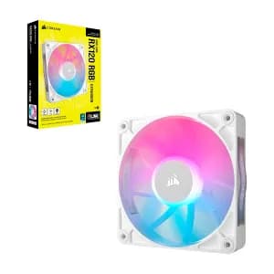 FAN SINGLE CORSAIR iCUE LINK RX120 RGB 120mm PWM Expansion white — imagen 3