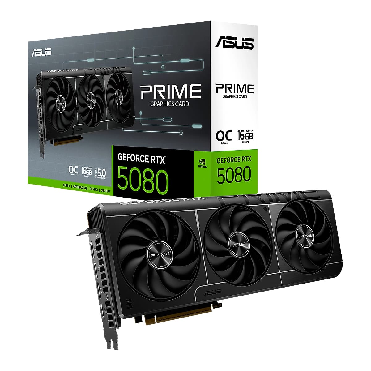 VIDEO ASUS PRIME GeForce RTX-5080 OC EDITION 16GB GDDR7 256BIT HDMI 3DP 3Vent PCIe 5.0 — imagen 6