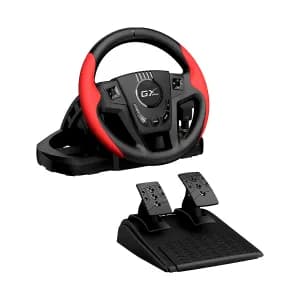 RACING WHEEL GENIUS SPEEDMASTER CON PEDAL PARA PS4 PS3 PC — imagen 2