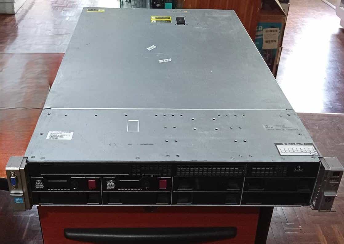 Servidor HP ProLiant DL380e Gen8 | 2× Intel Xeon E5-2428L | 96GB RAM ECC | 2×500GB Hot-Swap / Usado