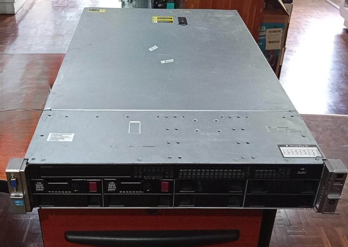 Servidor HP ProLiant DL380e Gen8 | 2× Intel Xeon E5-2428L | 96GB RAM ECC | 2×500GB Hot-Swap / Usado — imagen 1