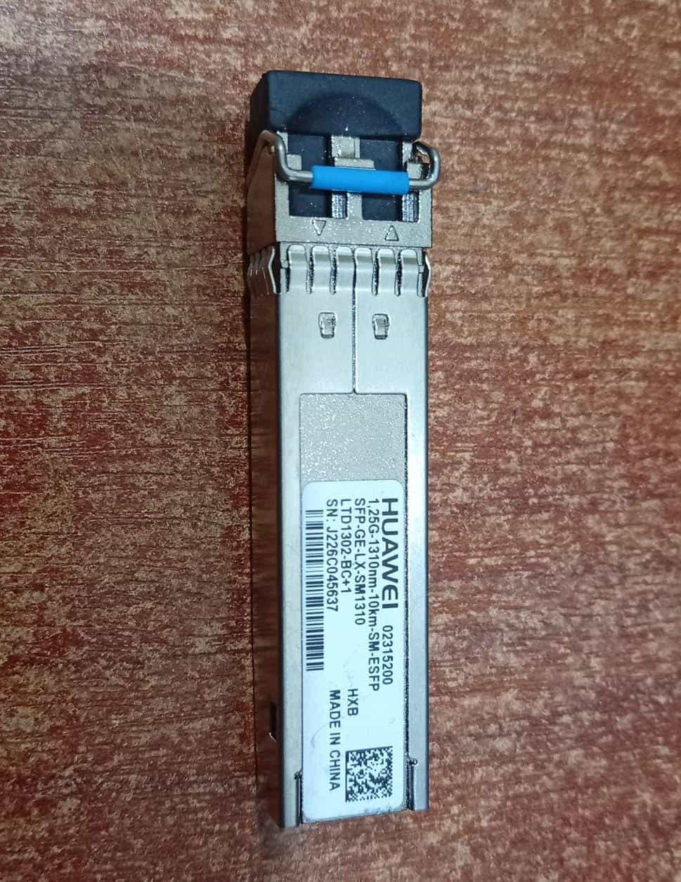 Transceptor Óptico Huawei SFP-GE-LX-SM1310 1.25G 1310nm 10km Monomodo LC - Seminuevo