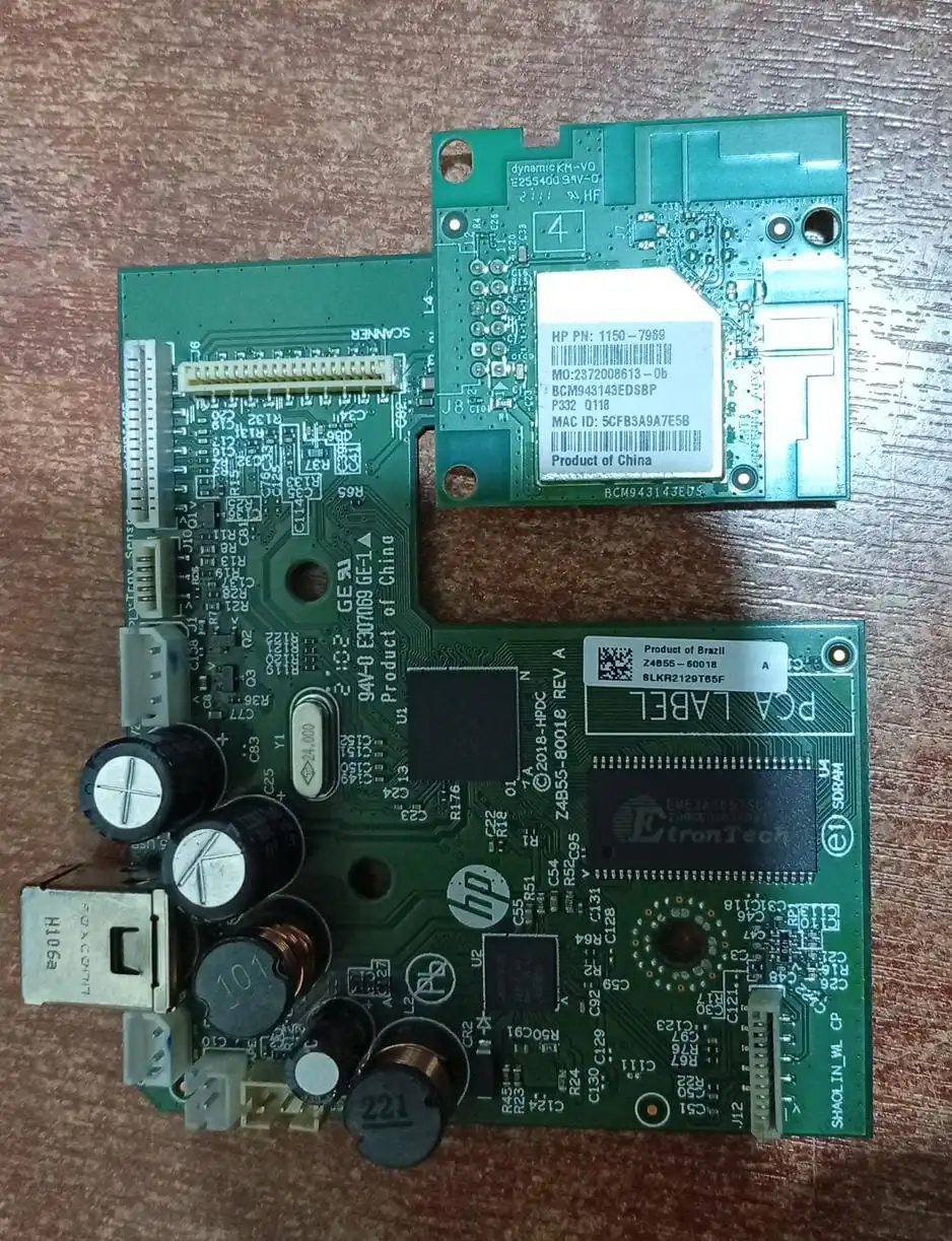 Placa Formatter HP Z4B55-60018 con Módulo WiFi Bluetooth 1150-7969 Original / Usada