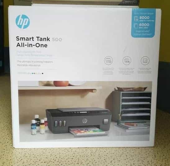 Impresora Multifuncional HP Smart Tank 500 All-in-One Sistema de Tinta Continua(4SR29A) – Nueva en Caja