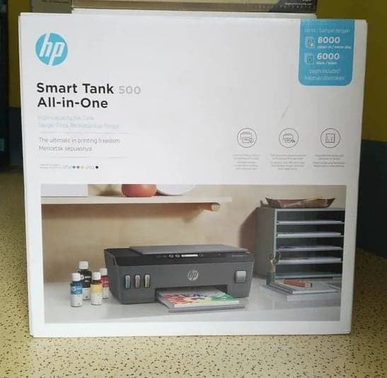 Impresora Multifuncional HP Smart Tank 500 All-in-One Sistema de Tinta Continua(4SR29A) – Nueva en Caja — imagen 1